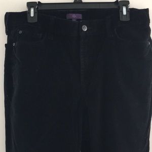 NYDJ Black Corduroy Jeans